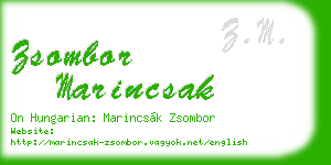 zsombor marincsak business card